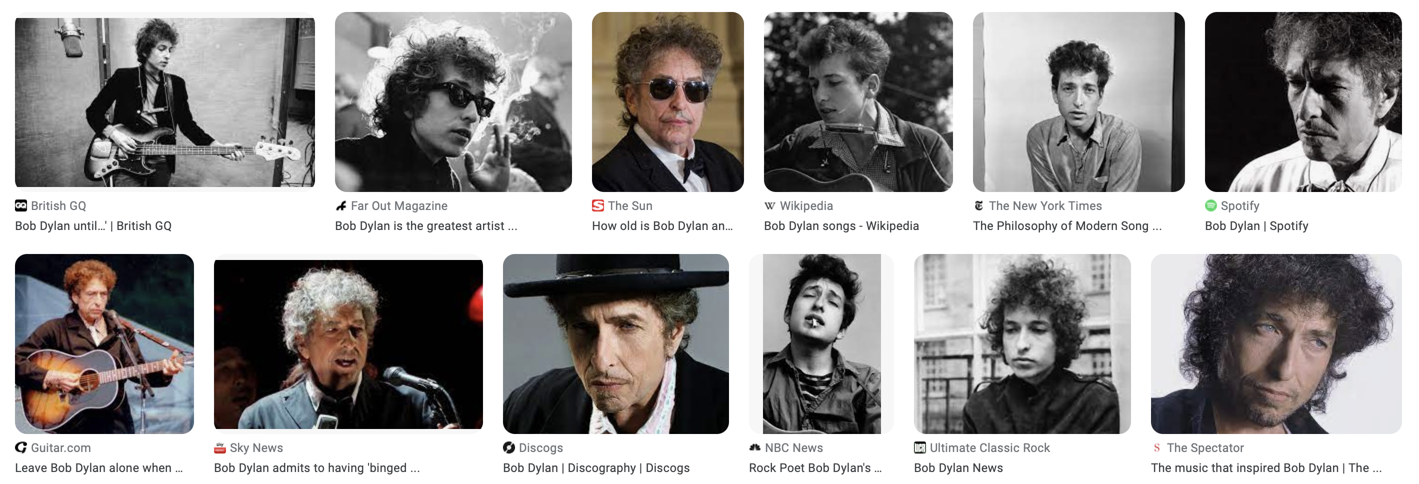 Photographing Bob Dylan. One Subject, Many Photographers…